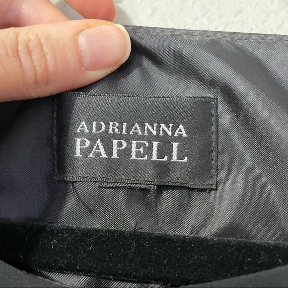 Adrianna Papell Black Ruffled Layered Mini Formal Dress Womens XS Cocktail Party - Picture 3 of 6